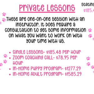 Private Lessons
